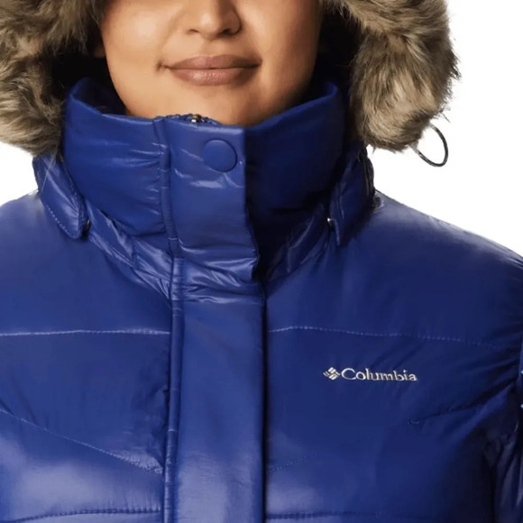 Columbia Plus Size Peak Hooded Faux-Fur-Trim Jacket NWT - Picture 2 of 8